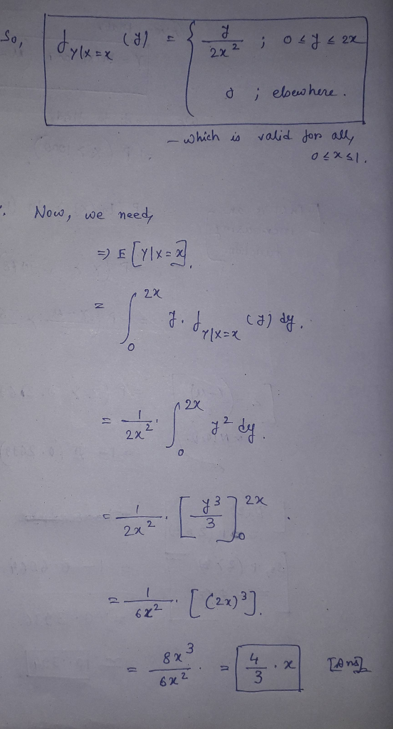 so, deze (8) (8) OLJ £ 2x 044422 Y(XIX 2x2 o elew here. which is valid for ally o Lasl. - Now, we need, = € [y1x=2] 7.drikez