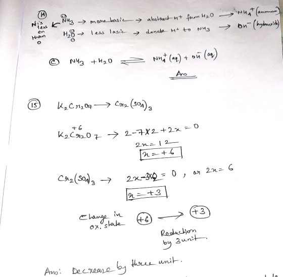 Nist than Nuz H₂o more basic less lasic abstract ut from H₂O donate it to Nug NUA (ammonium) u (hydroxide) b - NU +H2O - Nuit