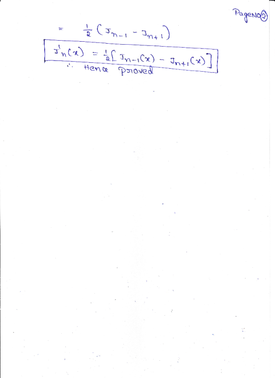 PageNo = 1/2 cuno-anti) In(x) = 2L Inno(x) - Intl (x)] . Hence proved