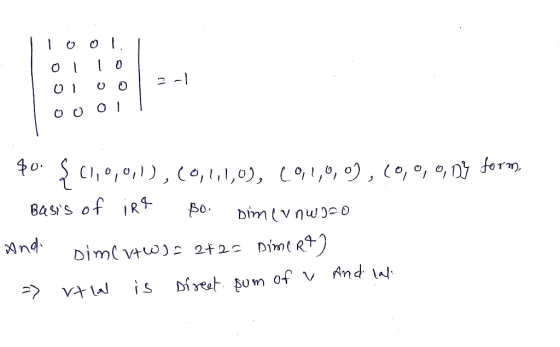 от. 2 - оо оо 40 C,0,01), C0,1,1,0), ,0, 0, (0,°, °, n dorm Basis of iR Во Dimv nwO nd Diml vtw) 2+2c DimlR4)