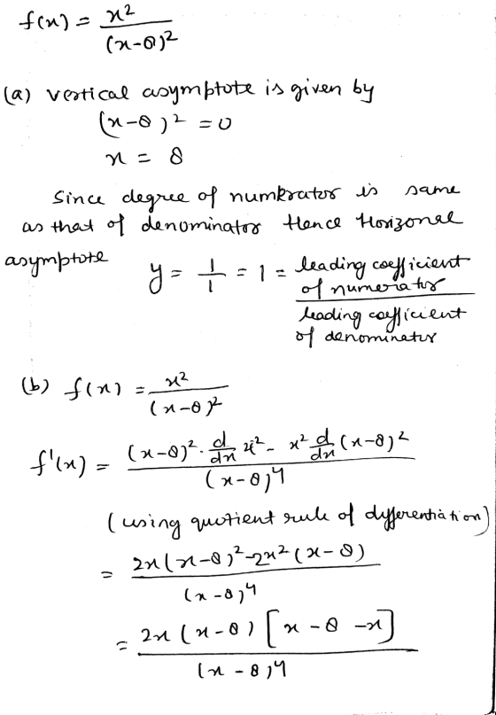 f(u) = n² (2-02 same (a) vertical asymptote is given by (2-0)2 =0 n = 8 since degree of numkrator is as that of denominator H