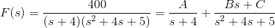 400 F(s) =