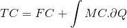 TC = FC + Mc.ao