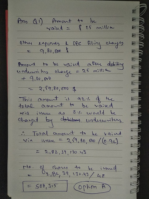 Arm &1) Amont raised - to be $ 25 millia othu = enpernes 9.80, bo a ree bling changes. ONMAAILM Amount to be raised afte debi