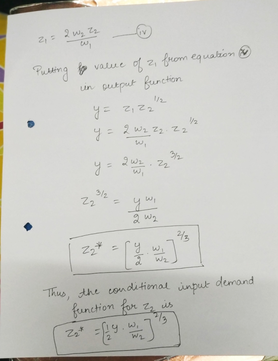 Putting for value of 2, from equation (2) in output function Y = Z, 22 2 1/2 y= 2 W2 Zz. 2212 ow, 3/2 Z2 = eear 22 Jolor inpu