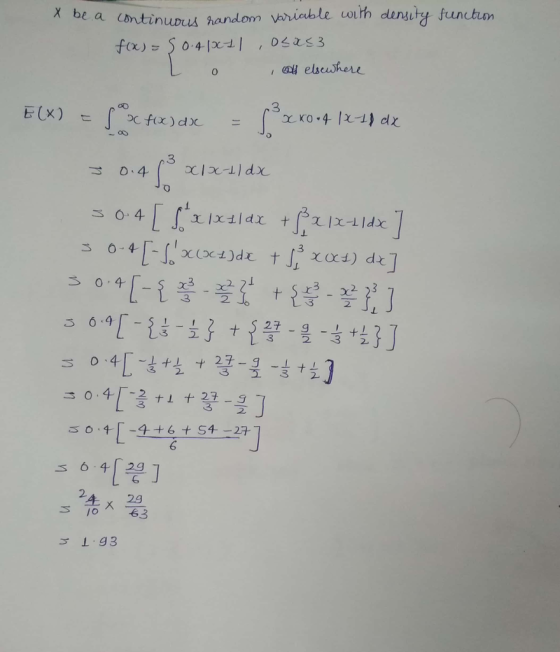 X bea iontinuDus 때 elsewheu 0 3 E (x) 232 6.9厂- 2 3 2 3 2 6 2 4x 29