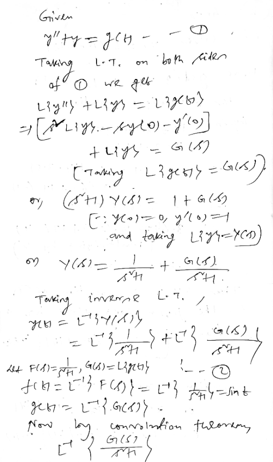 Given ylity=gch -.- 0 . Taking lote on both siden of o we get Liyly + LPys = 23966} Liyl-sylo)-yllo) thayz - G (8) (Taiking L