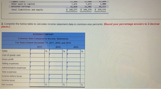 LU S LULK other paid-in capital Retained earnings b3, 7,875 b3, 5,eee 48,613 $ 119,531 7,875 51,982 $ 144,274 56,01e $ 148,57