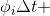 \phi _{i}\Delta t +