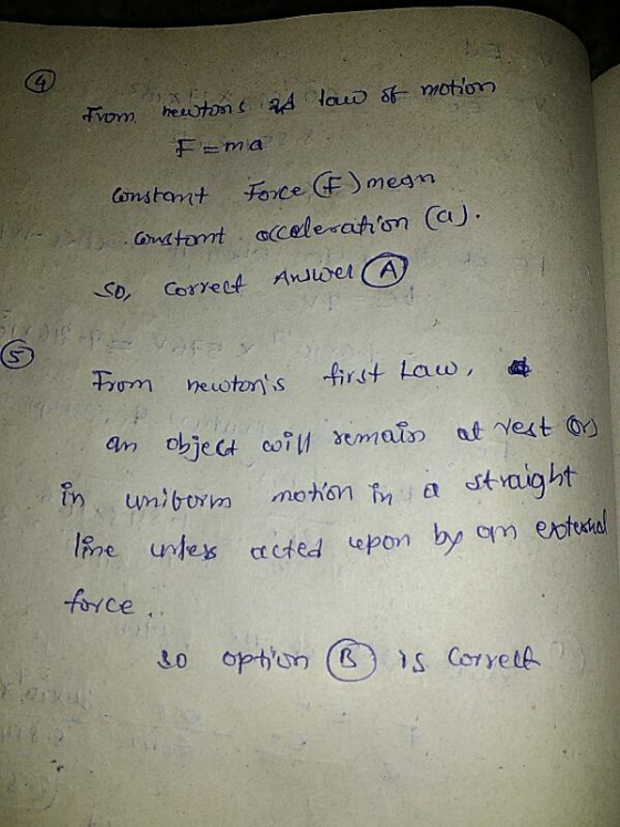 F=m a om etons first Law, an object coil 3emas at vet ce