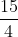 \frac{15}{4}