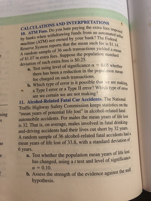 xtra fees imposed automated tellet 2 The Federal an such fee is $1.14. is vielded a mean CULATIONS AND INTERPRETATIONS 10. AT