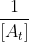 \frac{1}{[A_{t}]}