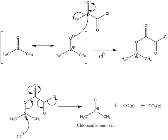 CI
:0
:
He
OQ
s®
H3c
CH3
1
H₃C
CH3
Đ
- H₂CCHE
çi
+
CO(g)
+ CO2(g)
Học
CCH3
H3C
CH3
Chlorosulfonium salt
