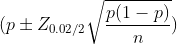 p(1-P) (p = 20.02/21 n