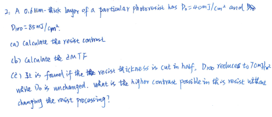 A o.sum-tkick layY of a partiolar phrtsma kas p. 4om3/c_ and汾 ca) Calculate eyesat lotrast b allate t eMTE