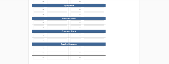 Equipment Notes Payable Common Stock Service Revenue