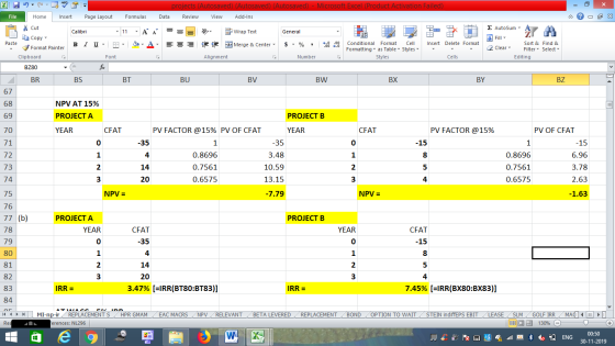 projects (Autosaved) (Autosaved) (Autosaved) - Microsoft Excel (Product Activation Failed) Data Review View Add-Ins File Home