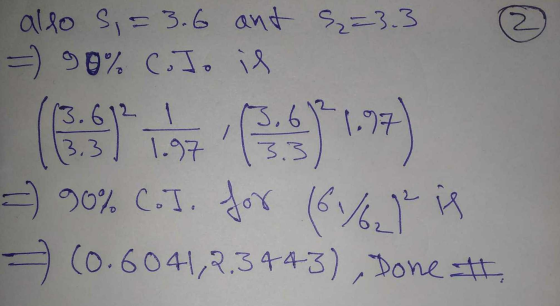 2 1 = 3.6 ant 52=3.3 6/6,12 is also =) 90% (.Jo il - (0.6041, 2.3443), Done = 13.6 3.3 13.6 3.3 1.97 1.97