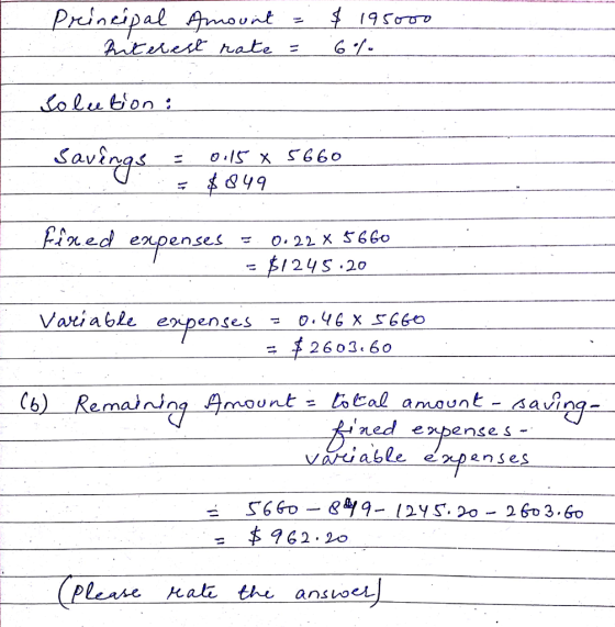 On * 2603.60 Cb) Remaining Amount e toeal amount - savina- ede nbense S - able e xpense 762.20 Please hattheansuoer