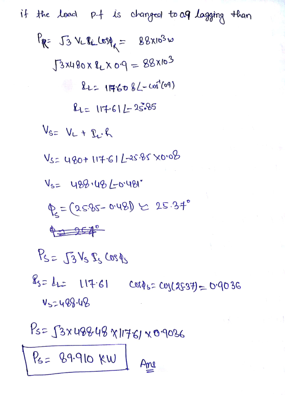if the load 53x480X & X 0.9 = 88x103 P-t is changed to og lagging than Pips S3 VL2 Los AE 8881032 &L= 11760 & 2-wy(09) le 11+