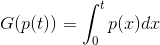 G(p(t) = P(dx