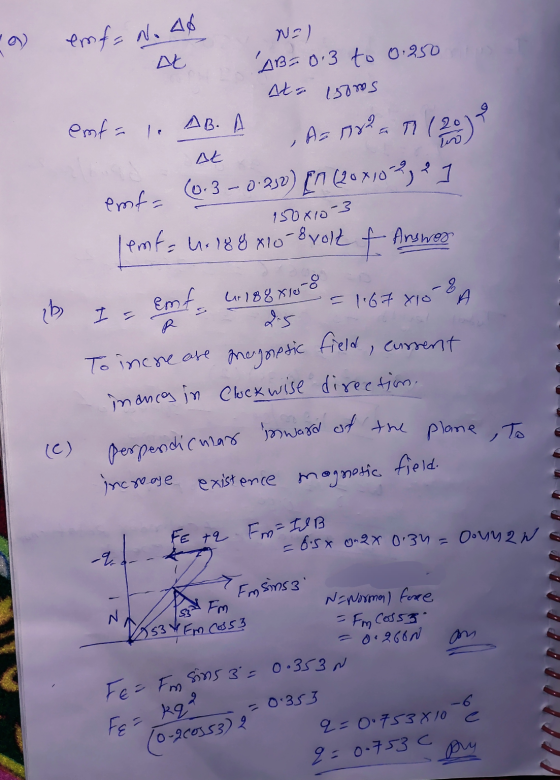perpendicmar inward of the plane , to = a emfa No 46 at 9 Az 1982 At N=) AB=0.3 to 0.250 ata Isoms emfa 1. AB. A TI (20 emf=