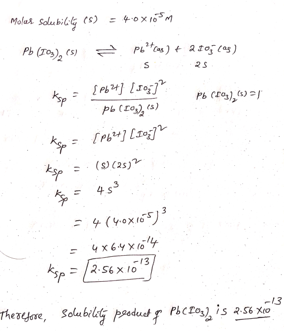 Moler Solubility (s) = 4-ох 10° Pь (105), (s) - Pi?tlas ) + aze (94) S 2 с. ksp Jek1] [го;7 Pь (газ), (s) 2/ рь (соз), s (s)
