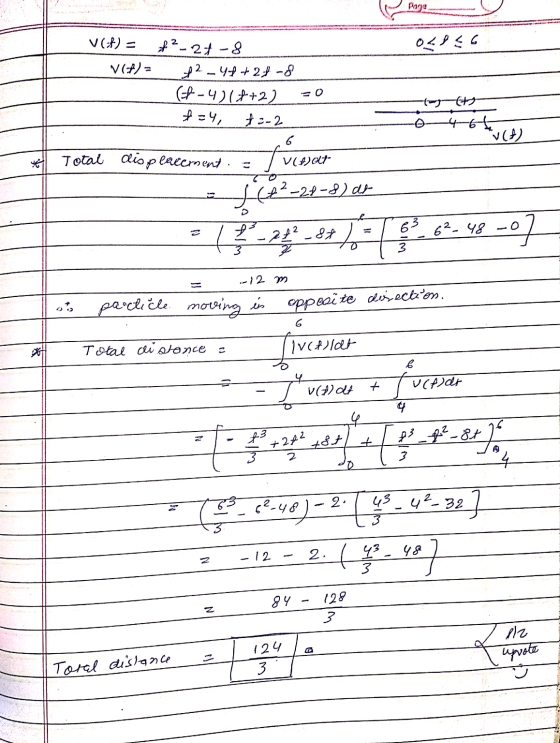 Page v (2) = به لام ۷() = 2- 21 -8 2 - 7 - 2 - ( - 4 ) (+2) * = - 2 + 4 = 9, روی لکها Total displacements V(4)caf- ره ( 24- ه
