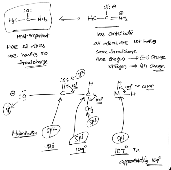 :0: :0:0 H4C_=NH, H₂ C-C-Nire NH, ) _) Most important Here All atoms are howing no formel charge less contributer all atoms a