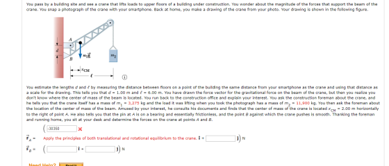 You pass by a building site and see a crane that lifts loads to upper floors of a building under construction. You wonder abo