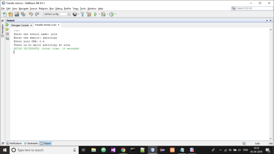 Transfer Advisor - NetBeans IDE 8.0.1 Eile Edit View Navigete Source Refgctor Run Debug Profile Team Iools Window Help Search