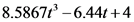 8.58671-6.441 +4
