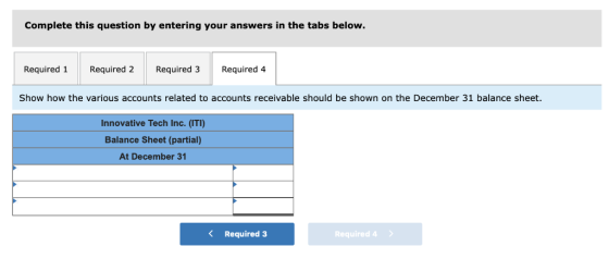 Complete this question by entering your answers in the tabs below. Required 1 Required 2 Required 3 Required 4 Show how the v