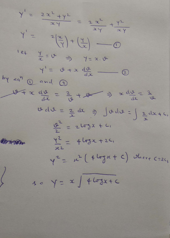 2 72 х - Xyz xxx Y let 1 / 2 = v - Y=x. v Y = 8 + x duen @ by ear and ② of x cu o = 2 + 0 = x du = 3 2 odo= a dx Jode = /2