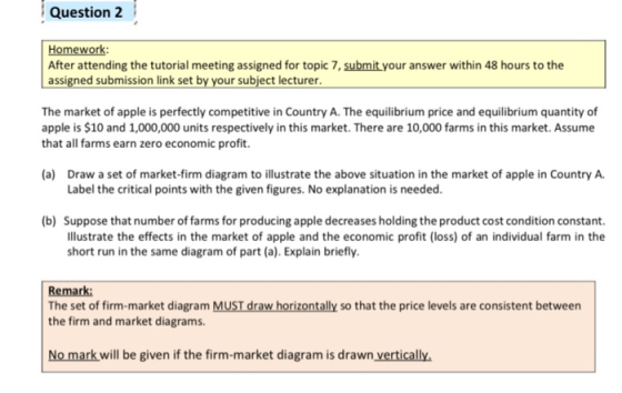 Question 2 Homework: After attending the tutorial meeting assigned for topic 7, submit your answer within 48 hours to the ass