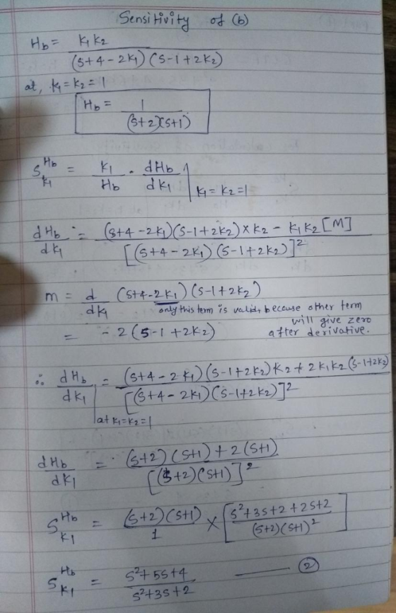 Sensi Heity od ) (5+4-21 (s-1+23 (2S) dk only this tem is alid, b eceuse ather tem will aive zero 2 (5-12 after derivative. lat E dk SH(SH)