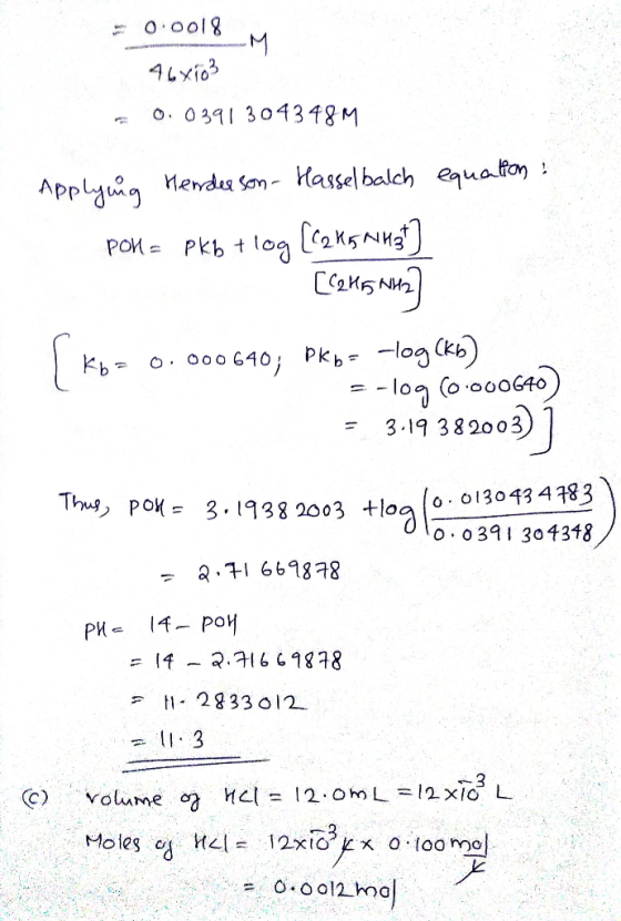 -0.0018 468103 -0.0391 304348 Poll= Pkb Applying Henderson- Hasselbalch equation: Pol= pkb + log [C2kg MH37] [.45 мм) I K6= 0