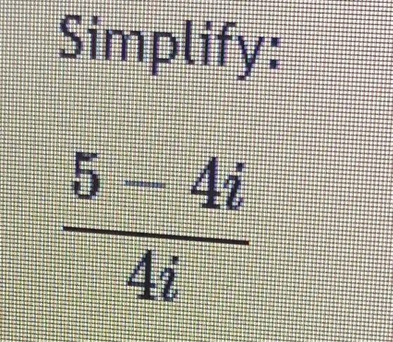 Simplify: