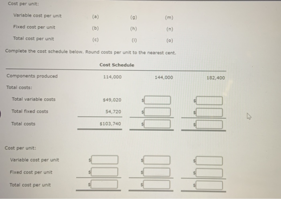 Relevant Range And Fixed And Variable Costs Third World Gamer Inc Manufactures Components For 