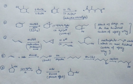 t BuDk. евчон mePBA COOH ( 2 ) Oy (2) Zalth (reductive ozonolysis) To chh nghs [ Attack of Rmx on 7 I the lens hindered / (2)