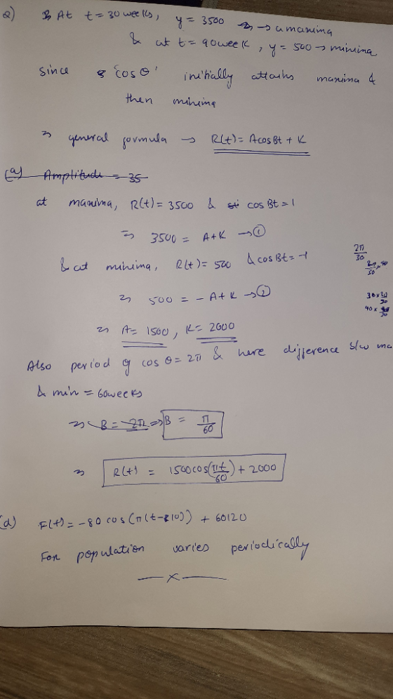 & At t= 30 weeks , y = 3500 A umanina & ut to go week, y = 500 minina a coso initially attacks manina & then mihina since gen