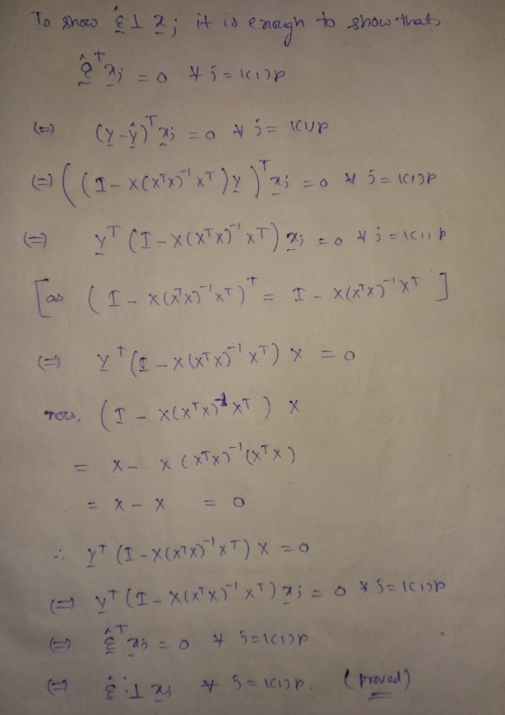 To anoeo 2 t is t 8how that =0 5-101p Cy-25 0 5= 1CUP 5-IC1OP Y(1-xixixixT) : I-Xi)XT1 X X-X(XTxTx) = x-X O y (1-X(XTXT) (y