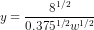 31/2 y = 0.3751/21/2
