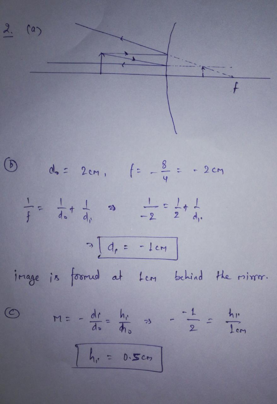 @ d 2em. .2CM LCM der - LCM image is formed at ten behind the mirror. © M e dien Thi= 0.5cm ME 11 th