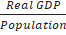 Real GDP Population