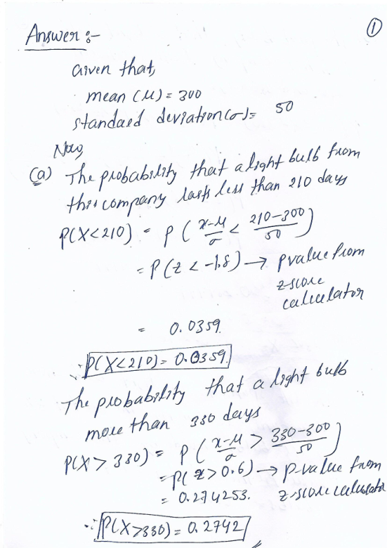Anwen aiven that mean C μ): 300 2-si0ke caliulahr bujb ou than 3so days mole X320)