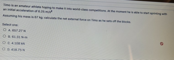 Timo is an amateur athlete hoping to make it into world-class competitions. At the moment he is able to start sprinting with