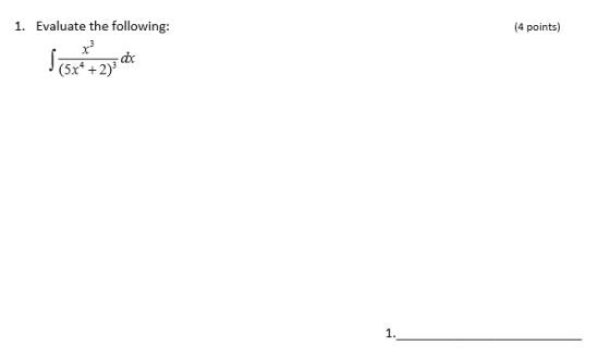 1. Evaluate the following: (4 points) Sr* +23 dr