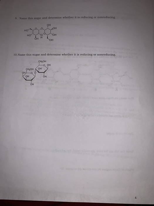9. Name this sugar and determine whether it is reducing or nonreducing. Аоодон но ногоон 10. Name this sugar and determine wh